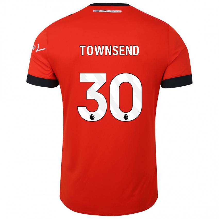 Dames Andros Townsend #30 Rood Thuisshirt Thuistenue 2023/24 T-Shirt