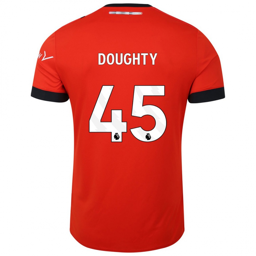 Dames Alfie Doughty #45 Rood Thuisshirt Thuistenue 2023/24 T-Shirt