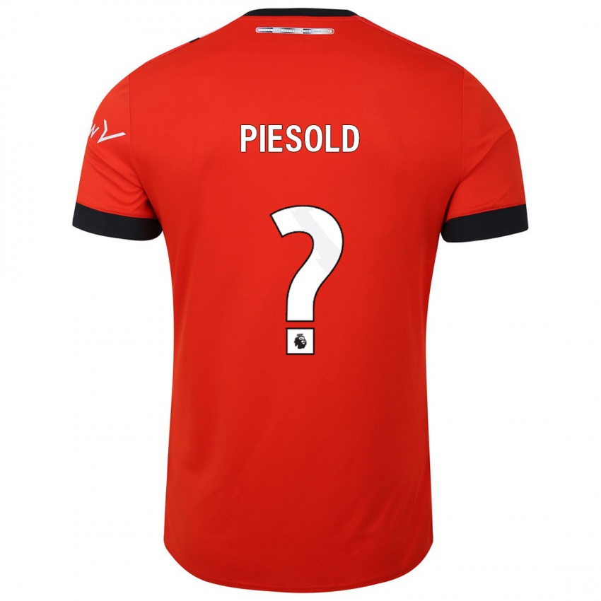 Dames Axel Piesold #0 Rood Thuisshirt Thuistenue 2023/24 T-Shirt