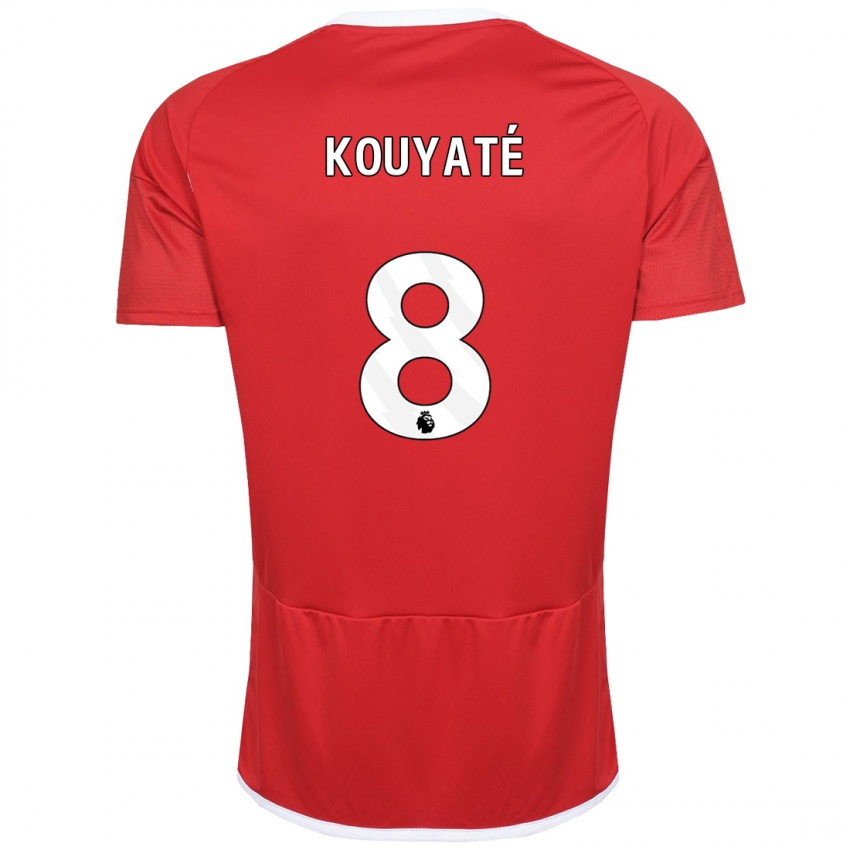 Dames Cheikhou Kouyate #8 Rood Thuisshirt Thuistenue 2023/24 T-Shirt