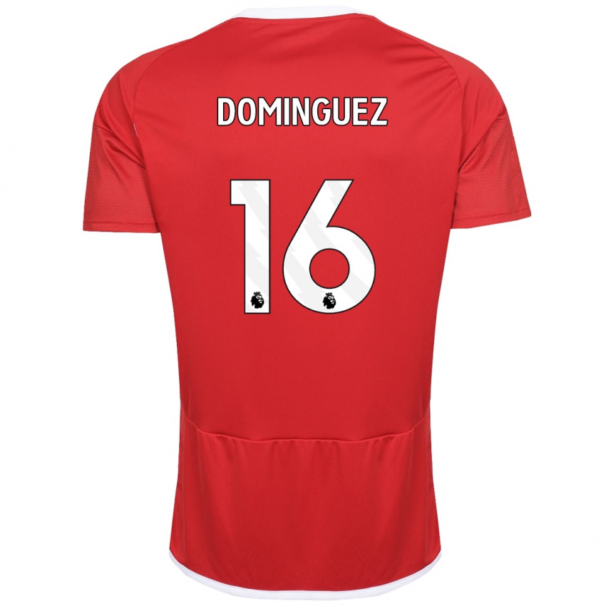 Dames Nicolas Dominguez #16 Rood Thuisshirt Thuistenue 2023/24 T-Shirt
