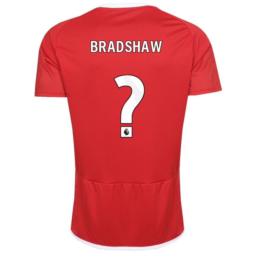 Dames Alfie Bradshaw #0 Rood Thuisshirt Thuistenue 2023/24 T-Shirt