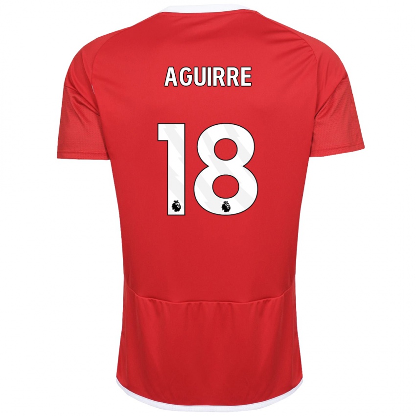 Dames Aja Aguirre #18 Rood Thuisshirt Thuistenue 2023/24 T-Shirt