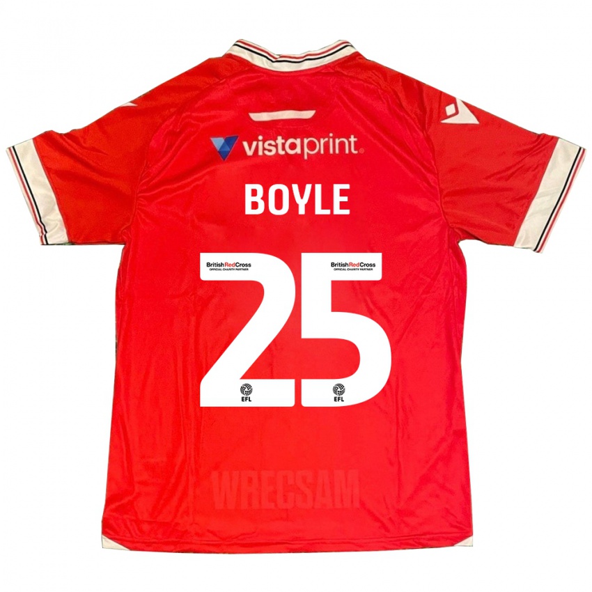 Dames Will Boyle #25 Rood Thuisshirt Thuistenue 2023/24 T-Shirt