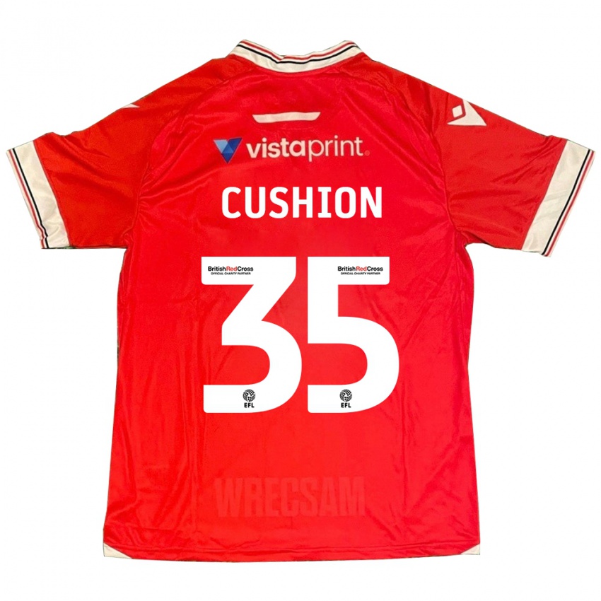Dames Owen Cushion #35 Rood Thuisshirt Thuistenue 2023/24 T-Shirt