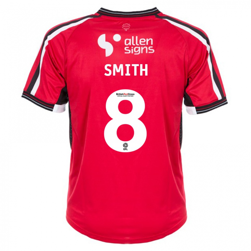 Dames Alistair Smith #8 Rood Thuisshirt Thuistenue 2023/24 T-Shirt