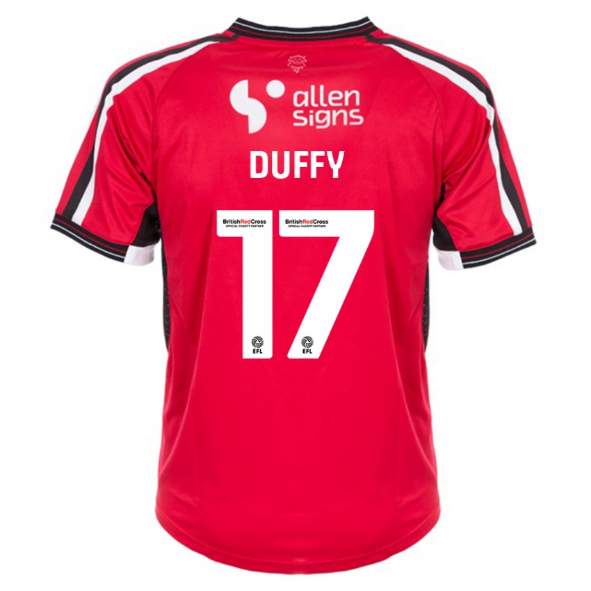 Dames Dylan Duffy #17 Rood Thuisshirt Thuistenue 2023/24 T-Shirt