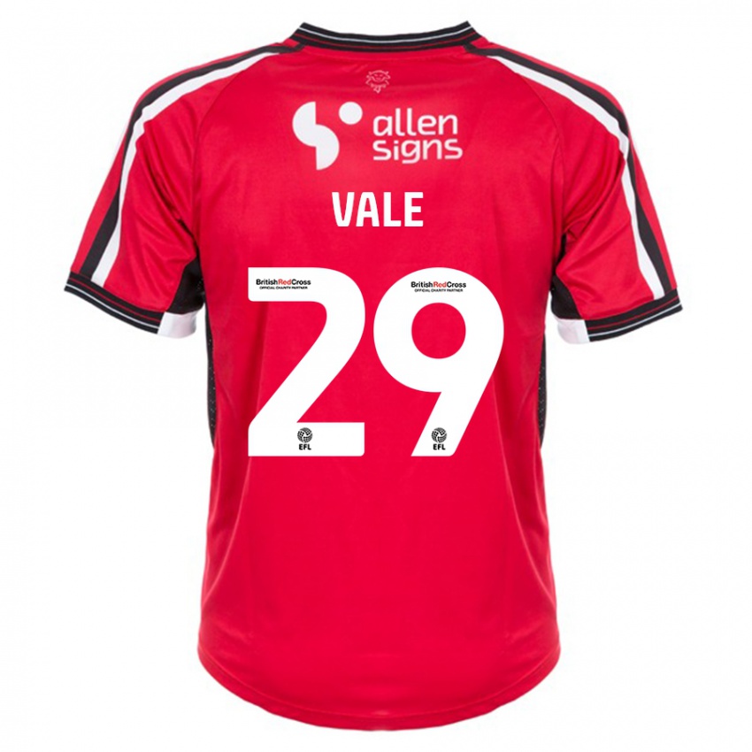 Dames Jack Vale #29 Rood Thuisshirt Thuistenue 2023/24 T-Shirt