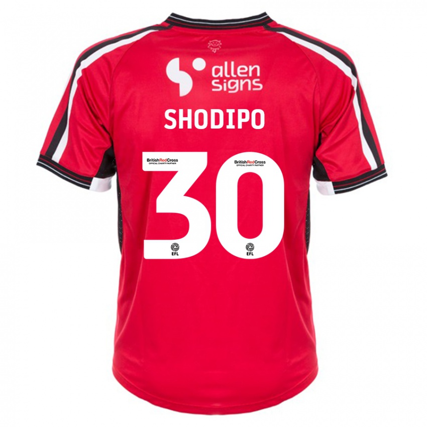 Dames Olamide Shodipo #30 Rood Thuisshirt Thuistenue 2023/24 T-Shirt