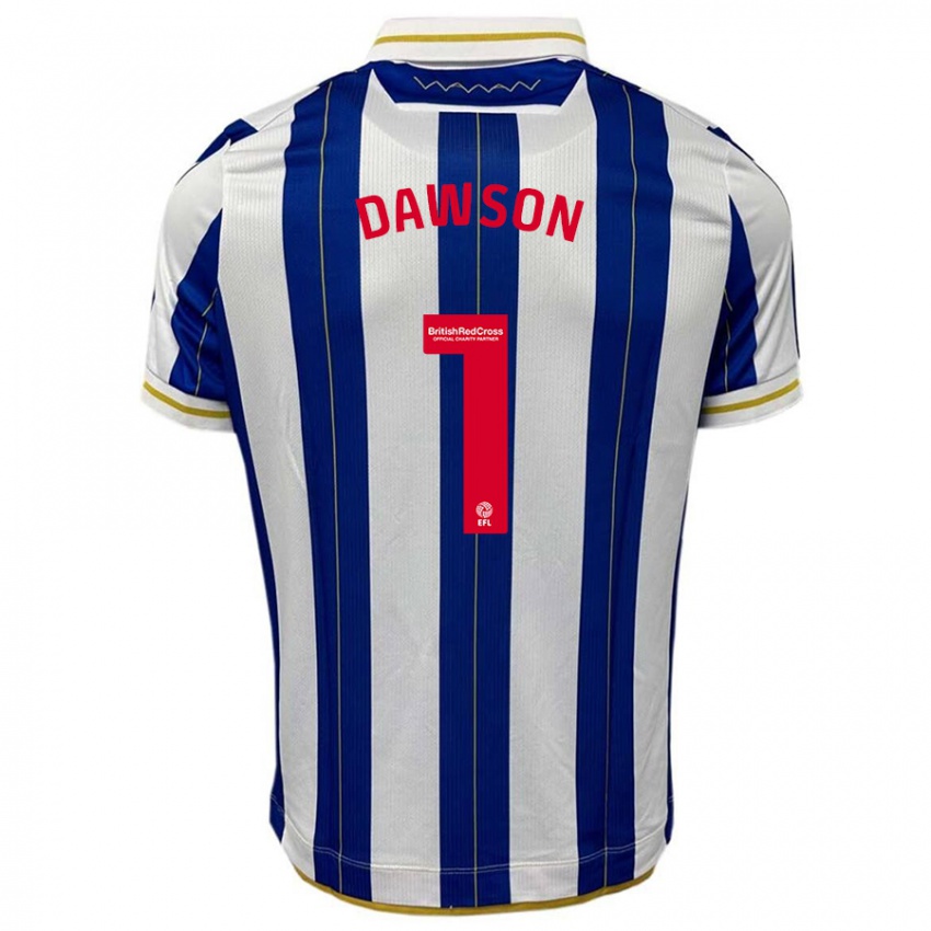 Dames Cameron Dawson #1 Blauw Wit Thuisshirt Thuistenue 2023/24 T-Shirt