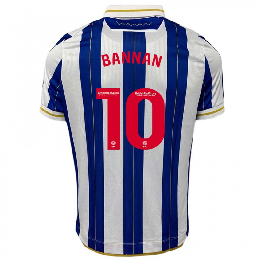 Dames Barry Bannan #10 Blauw Wit Thuisshirt Thuistenue 2023/24 T-Shirt