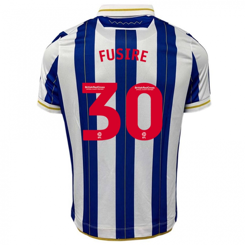 Dames Sean Fusire #30 Blauw Wit Thuisshirt Thuistenue 2023/24 T-Shirt