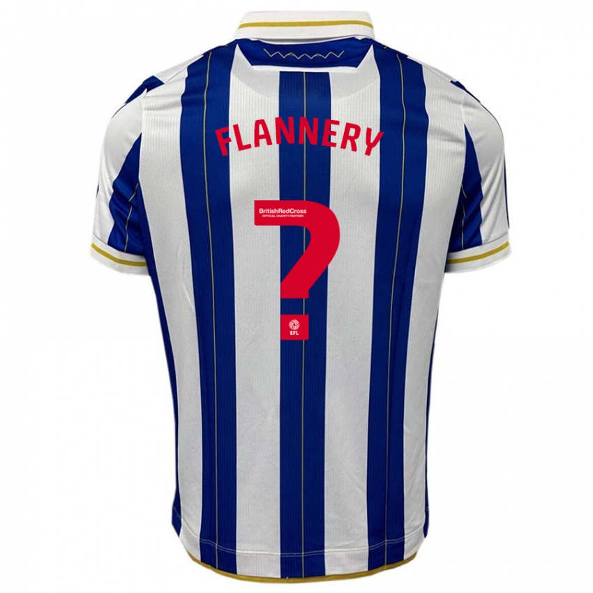 Dames Cian Flannery #0 Blauw Wit Thuisshirt Thuistenue 2023/24 T-Shirt