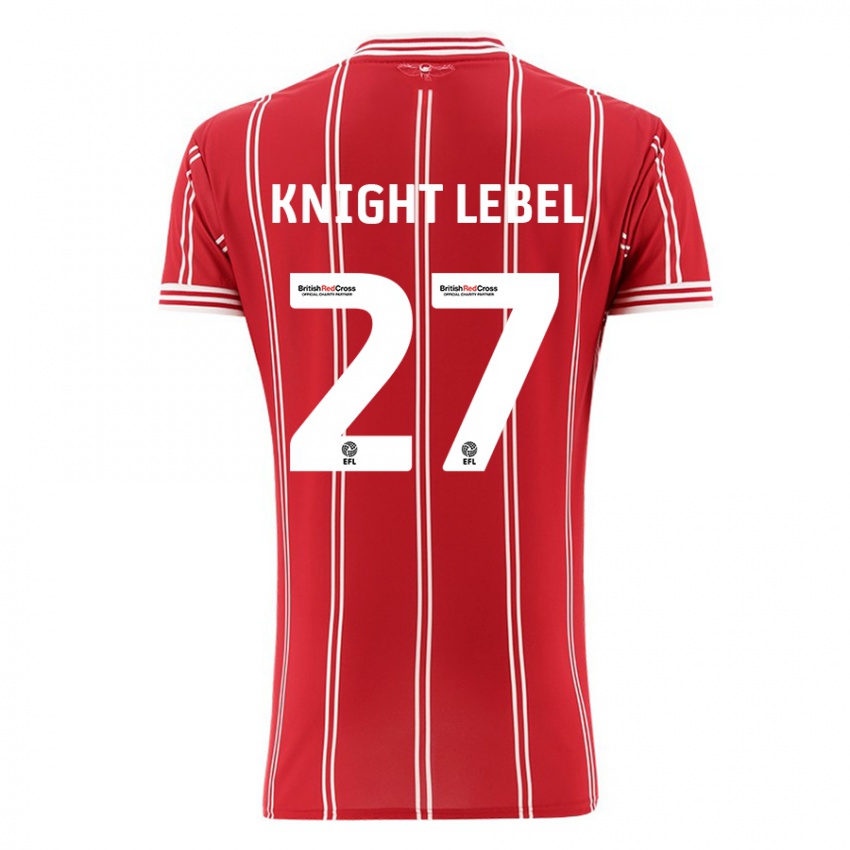 Dames Jamie Knight-Lebel #27 Rood Thuisshirt Thuistenue 2023/24 T-Shirt