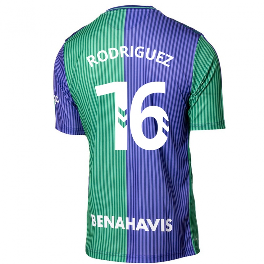 Dames Genaro Rodríguez #16 Groen Blauw Uitshirt Uittenue 2023/24 T-Shirt