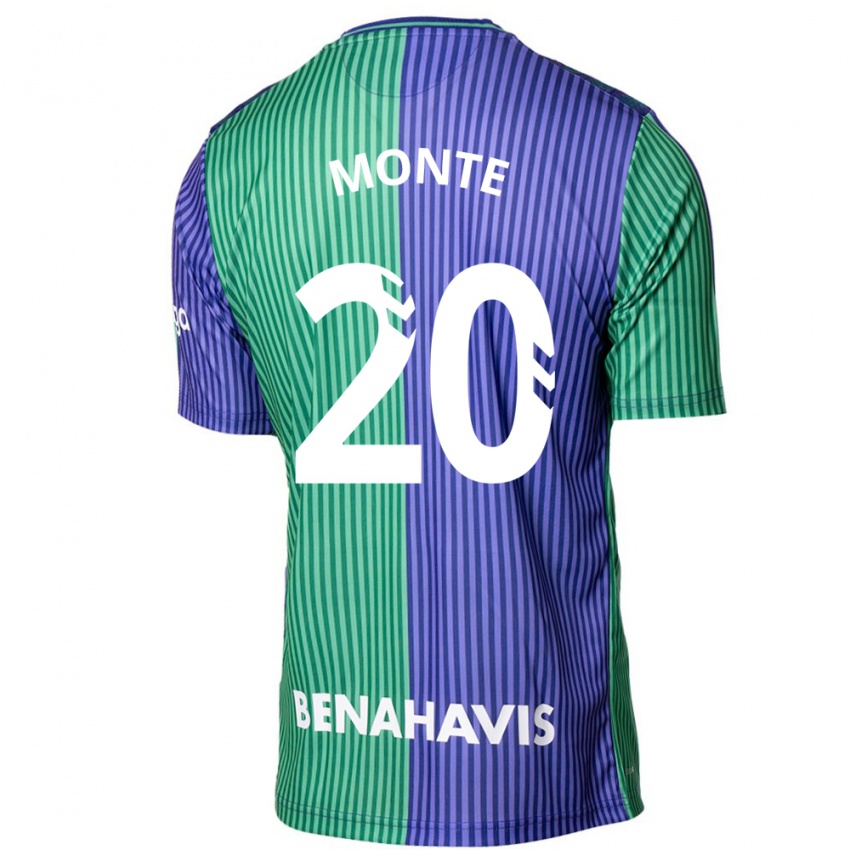 Dames Nélson Monte #20 Groen Blauw Uitshirt Uittenue 2023/24 T-Shirt
