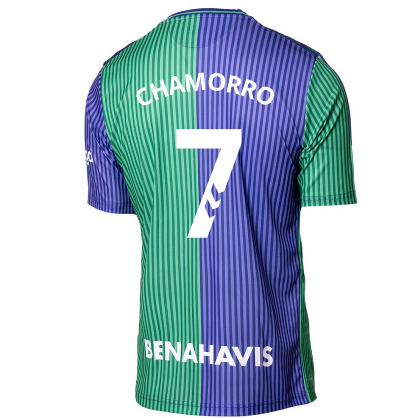 Dames Alexis Chamorro #7 Groen Blauw Uitshirt Uittenue 2023/24 T-Shirt