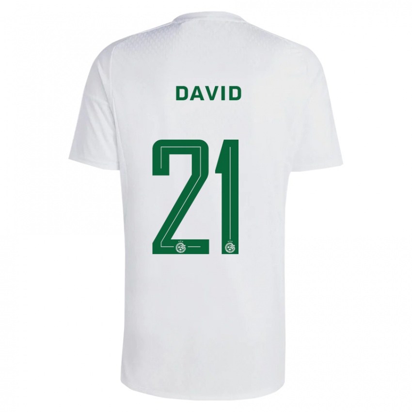 Dames Dean David #21 Groen Blauw Uitshirt Uittenue 2023/24 T-Shirt