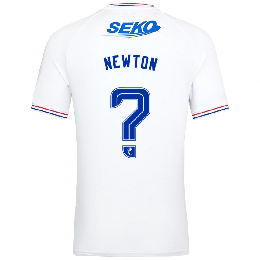 Dames Jamie Newton #0 Wit Uitshirt Uittenue 2023/24 T-Shirt