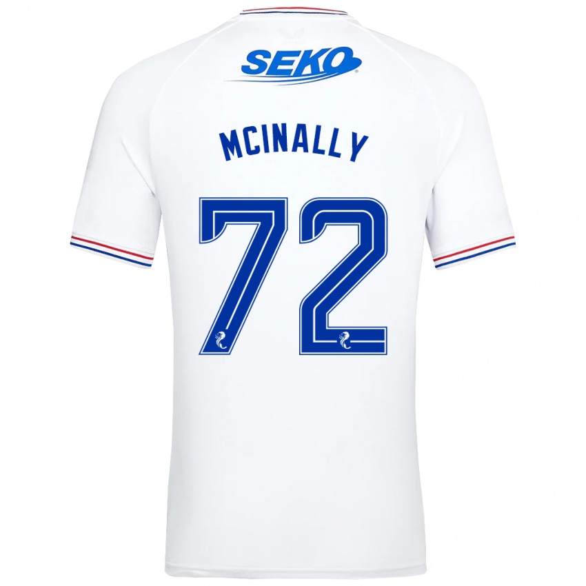 Dames Darren Mcinally #72 Wit Uitshirt Uittenue 2023/24 T-Shirt