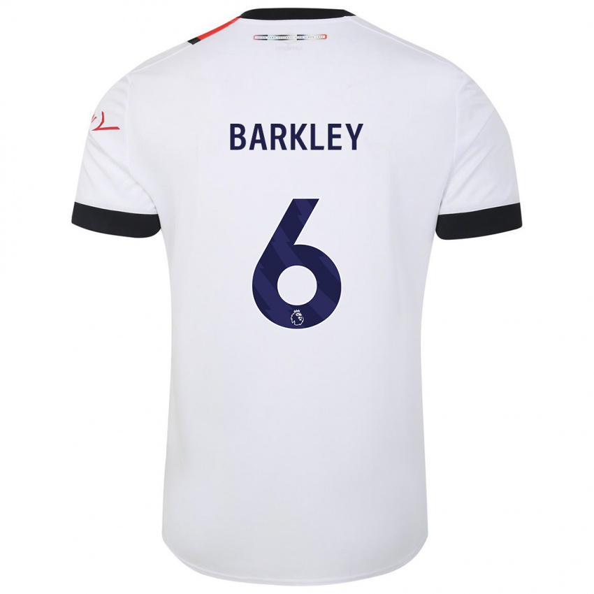 Dames Ross Barkley #6 Wit Uitshirt Uittenue 2023/24 T-Shirt