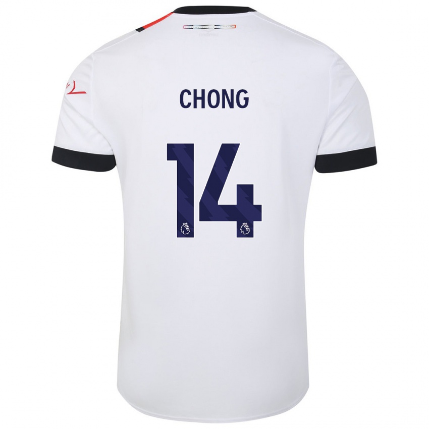 Dames Tahith Chong #14 Wit Uitshirt Uittenue 2023/24 T-Shirt