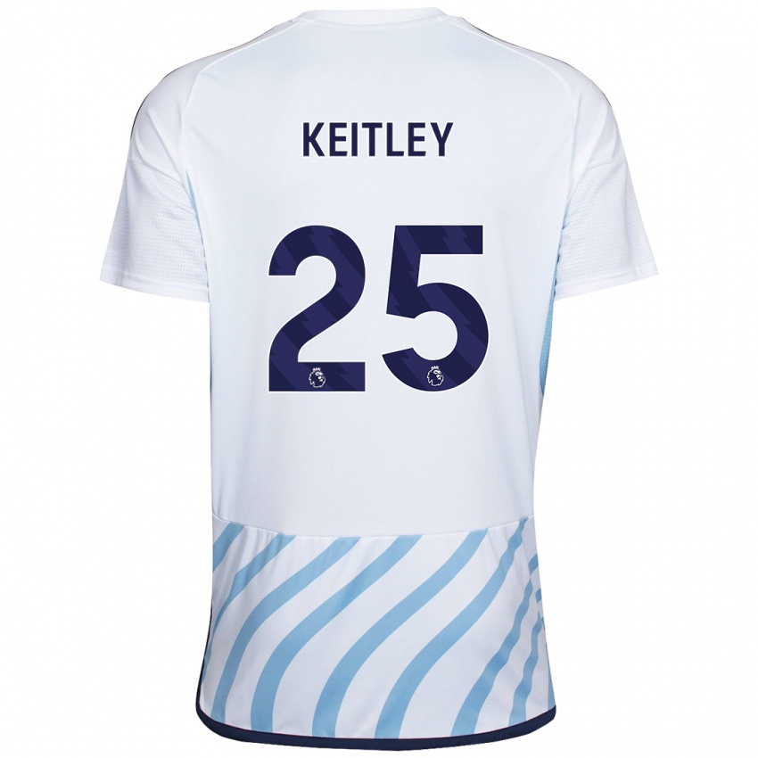 Dames Alice Keitley #25 Wit Blauw Uitshirt Uittenue 2023/24 T-Shirt