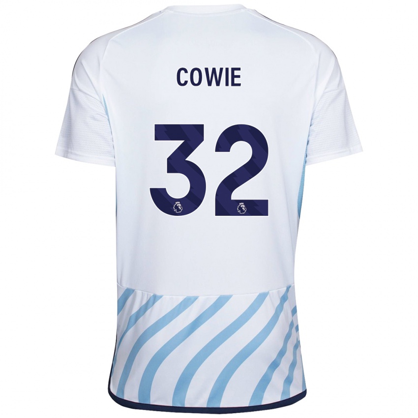 Dames Abi Cowie #32 Wit Blauw Uitshirt Uittenue 2023/24 T-Shirt
