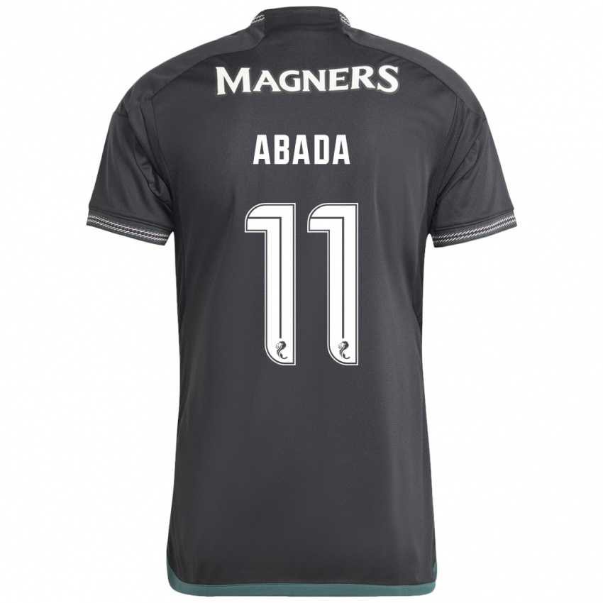 Dames Liel Abada #11 Zwart Uitshirt Uittenue 2023/24 T-Shirt
