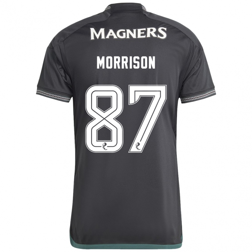 Dames Joe Morrison #87 Zwart Uitshirt Uittenue 2023/24 T-Shirt