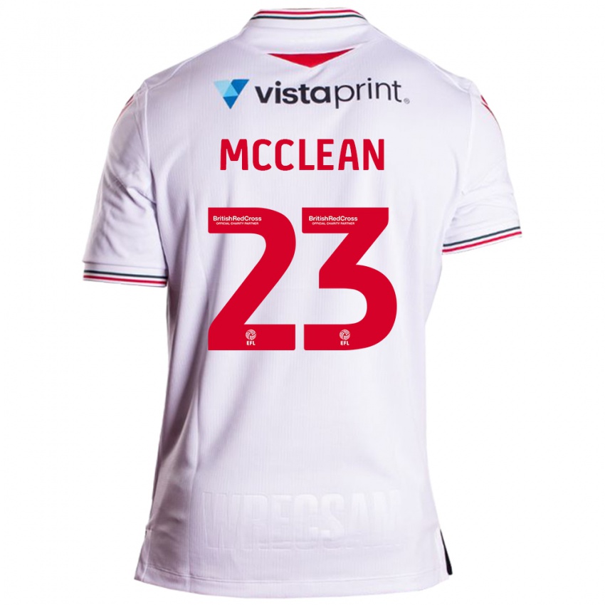 Dames James Mcclean #23 Wit Uitshirt Uittenue 2023/24 T-Shirt