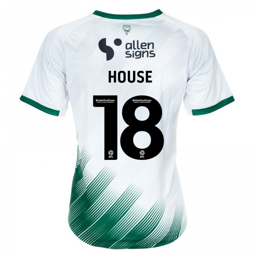 Dames Ben House #18 Wit Uitshirt Uittenue 2023/24 T-Shirt