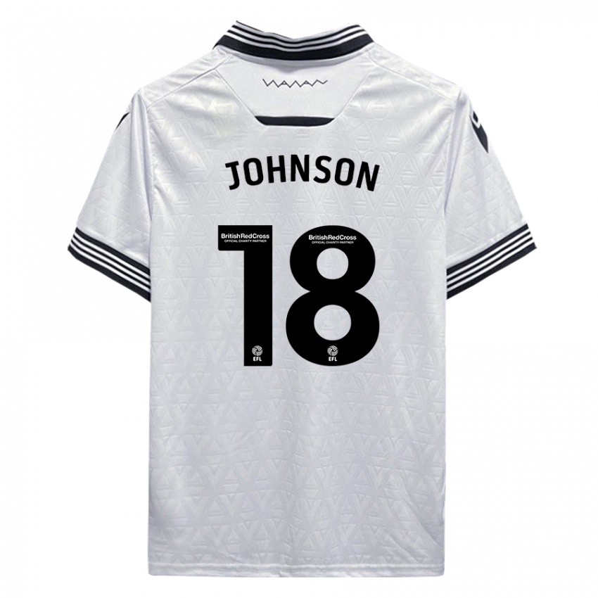 Dames Marvin Johnson #18 Wit Uitshirt Uittenue 2023/24 T-Shirt