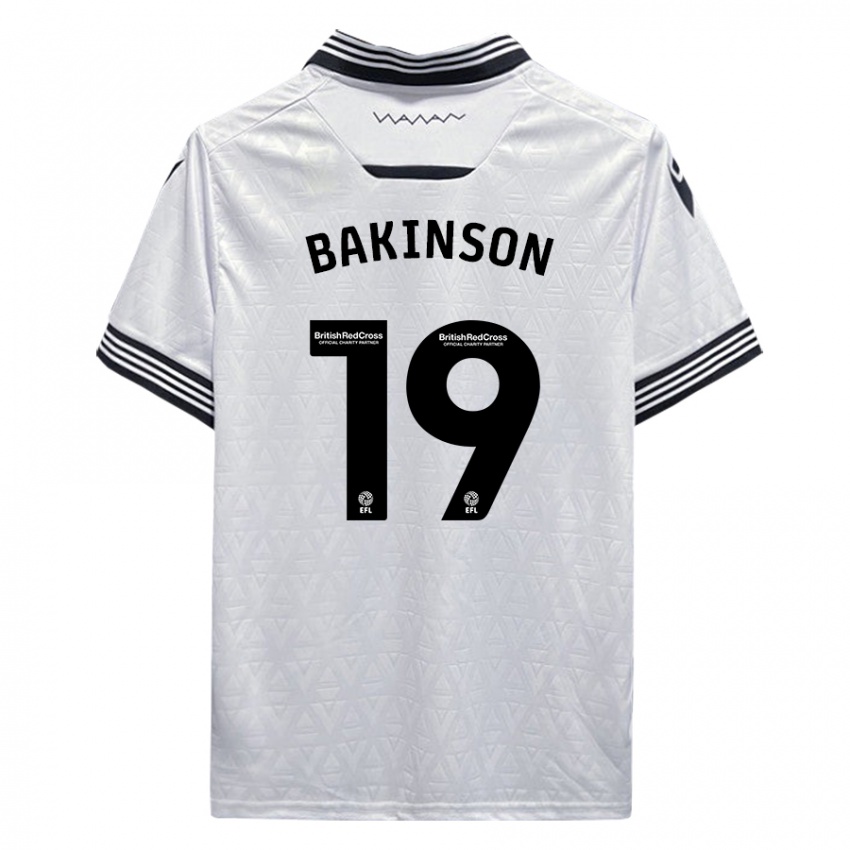 Dames Tyreeq Bakinson #19 Wit Uitshirt Uittenue 2023/24 T-Shirt