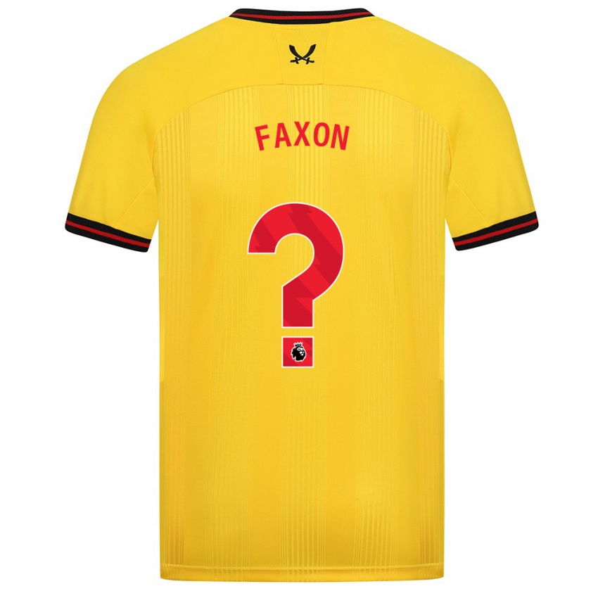 Dames Luke Faxon #0 Geel Uitshirt Uittenue 2023/24 T-Shirt