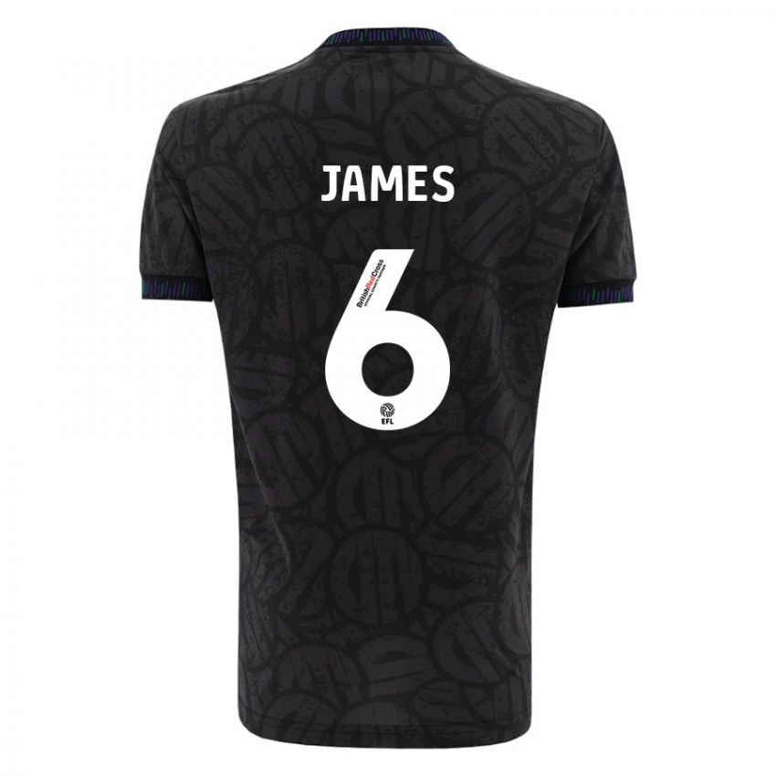 Dames Matty James #6 Zwart Uitshirt Uittenue 2023/24 T-Shirt