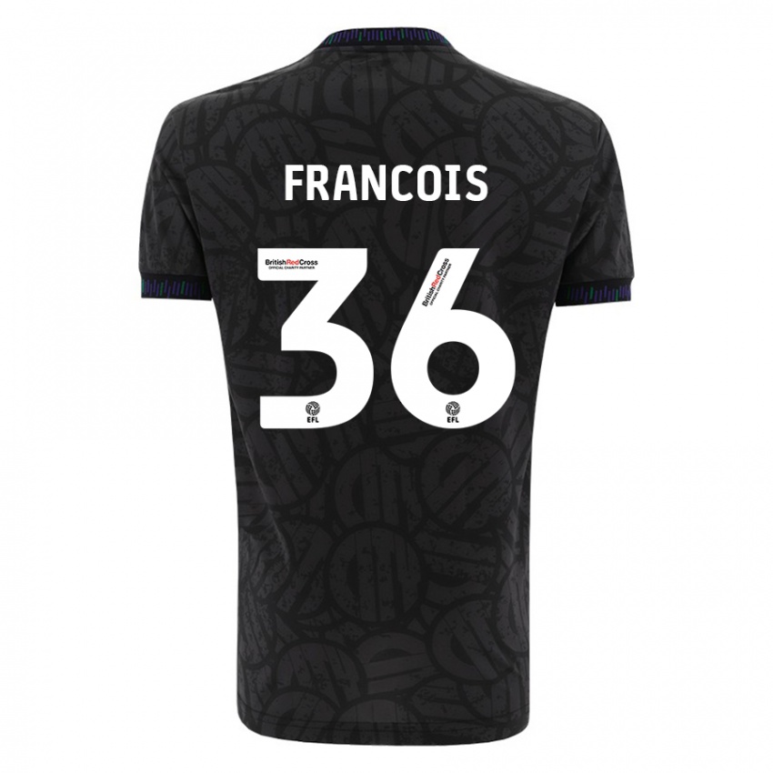 Dames Marlee Francois #36 Zwart Uitshirt Uittenue 2023/24 T-Shirt