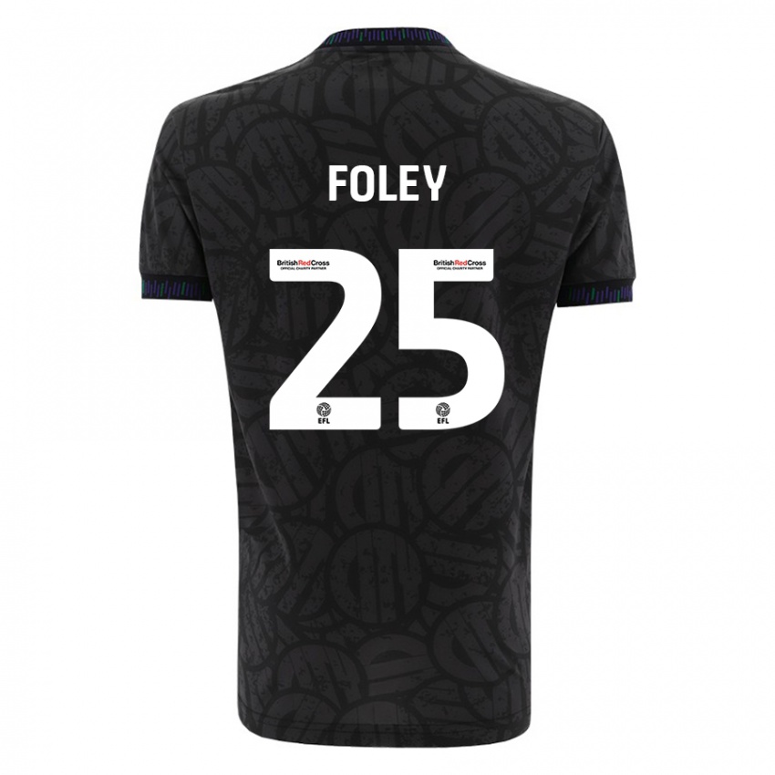 Dames Erin Foley #25 Zwart Uitshirt Uittenue 2023/24 T-Shirt