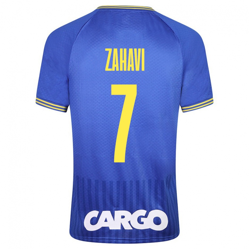 Dames Eran Zahavi #7 Blauw Uitshirt Uittenue 2023/24 T-Shirt