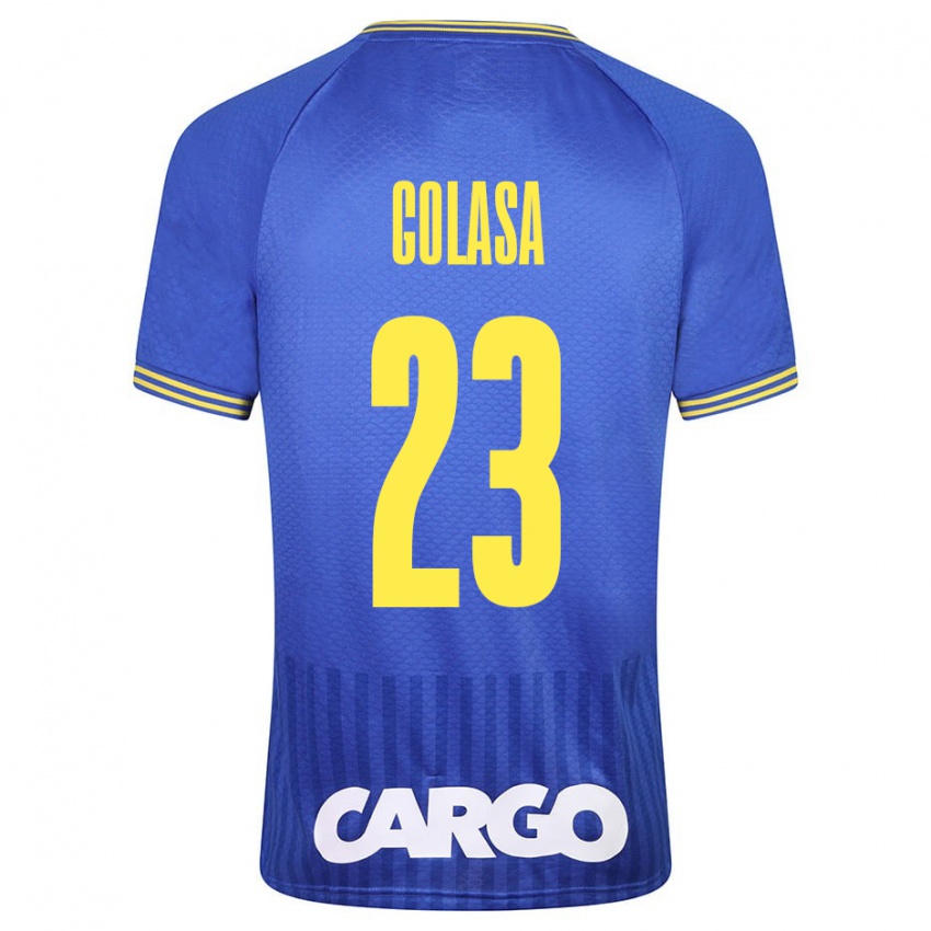 Dames Eyal Golasa #23 Blauw Uitshirt Uittenue 2023/24 T-Shirt