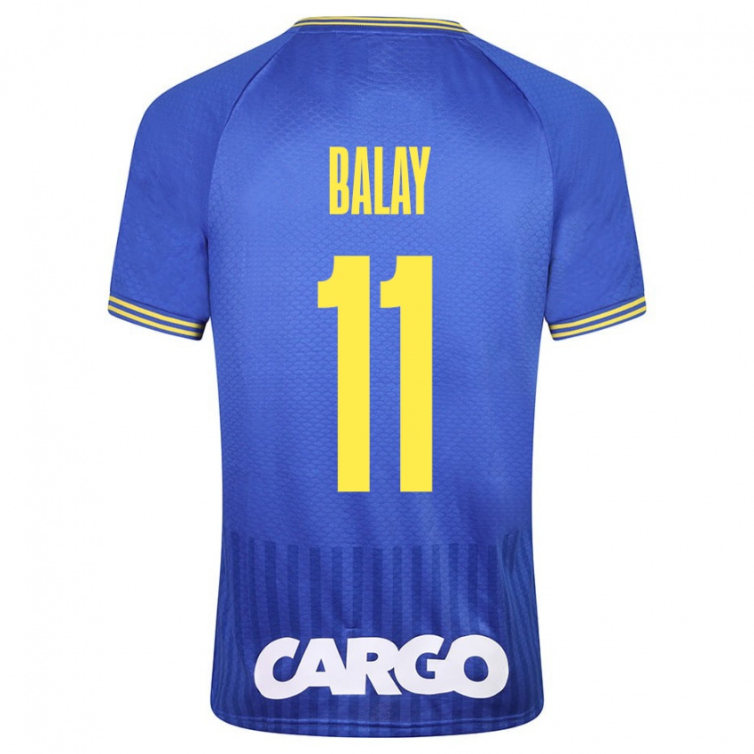 Dames Yehuda Balay #11 Blauw Uitshirt Uittenue 2023/24 T-Shirt