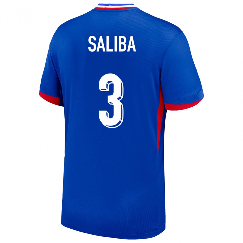 Kinderen Frankrijk William Saliba #3 Blauw Thuisshirt Thuistenue 24-26 T-Shirt