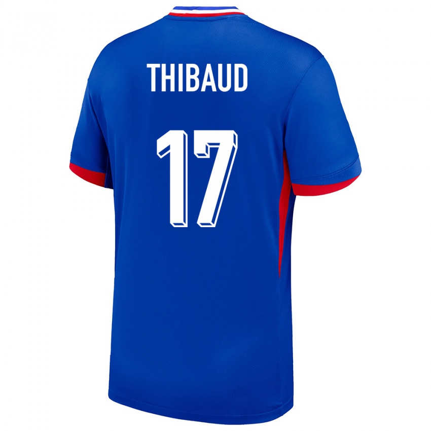 Kinderen Frankrijk Julie Thibaud #17 Blauw Thuisshirt Thuistenue 24-26 T-Shirt
