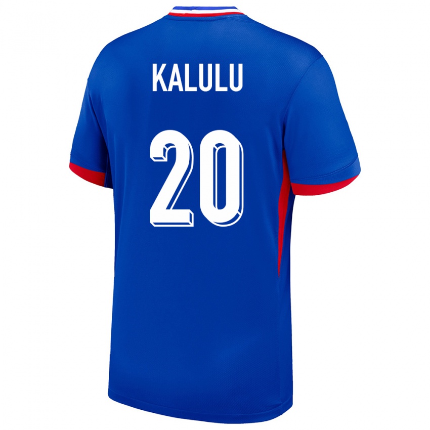 Kinderen Frankrijk Pierre Kalulu #20 Blauw Thuisshirt Thuistenue 24-26 T-Shirt