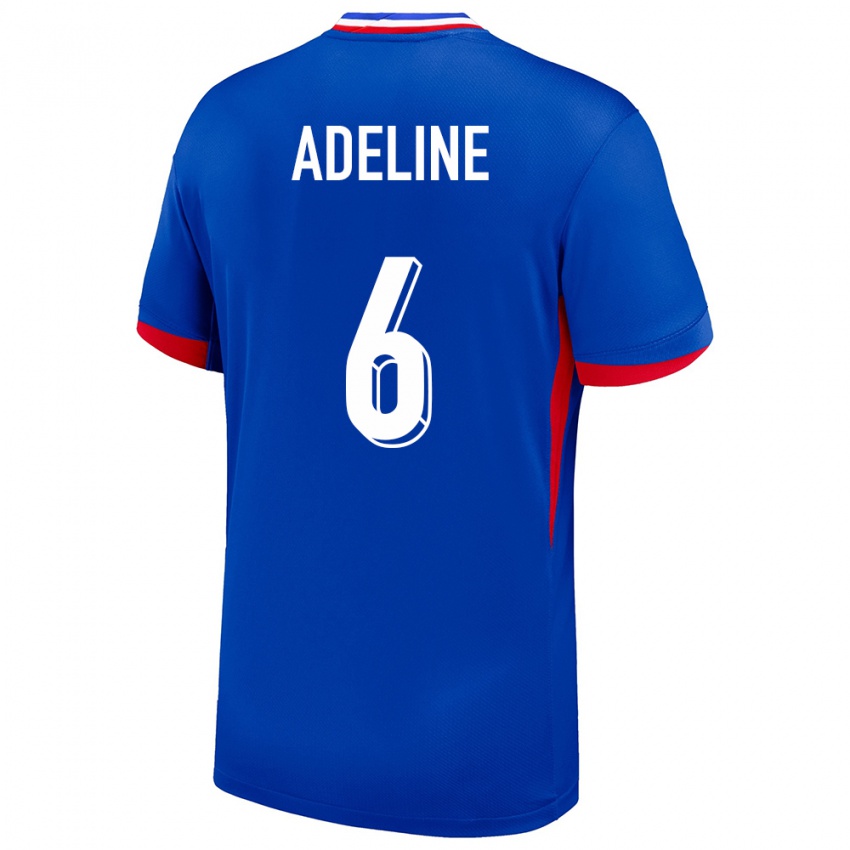 Kinderen Frankrijk Martin Adeline #6 Blauw Thuisshirt Thuistenue 24-26 T-Shirt