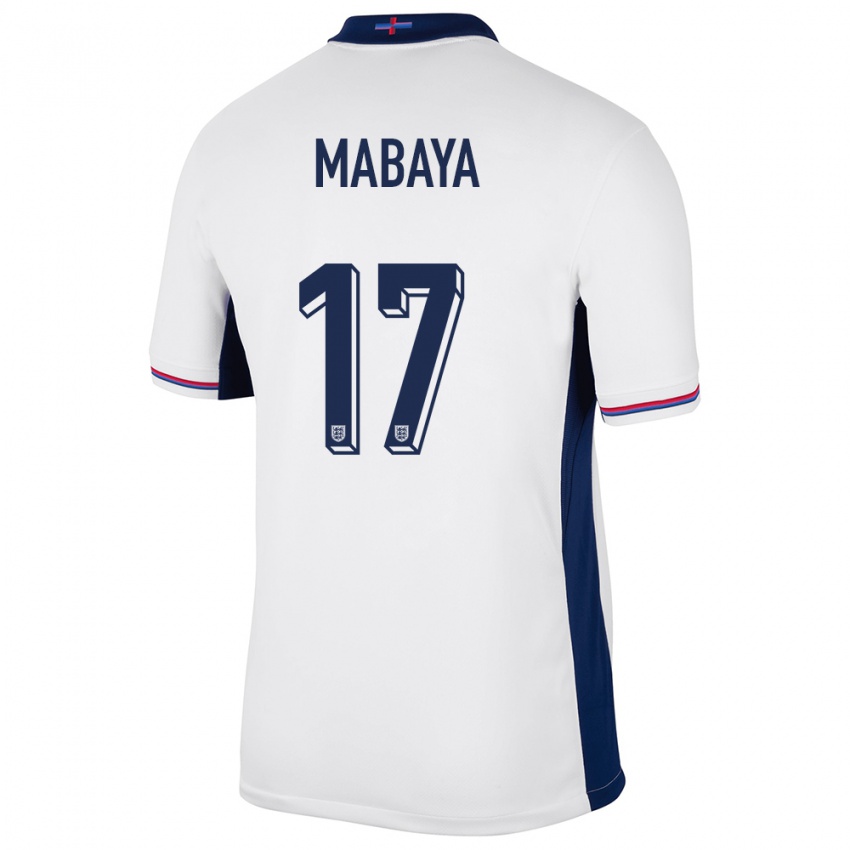 Kinderen Engeland Isaac Mabaya #17 Wit Thuisshirt Thuistenue 24-26 T-Shirt