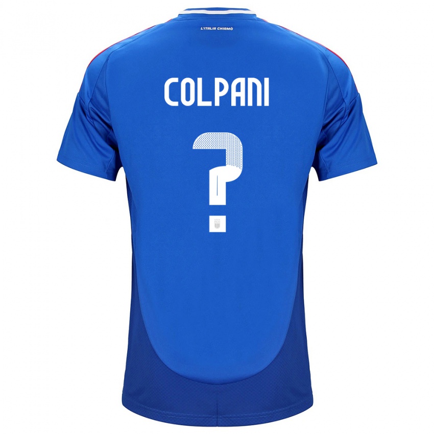 Kinderen Italië Andrea Colpani #0 Blauw Thuisshirt Thuistenue 24-26 T-Shirt