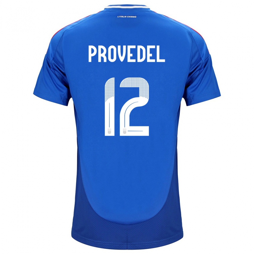 Kinderen Italië Ivan Provedel #12 Blauw Thuisshirt Thuistenue 24-26 T-Shirt