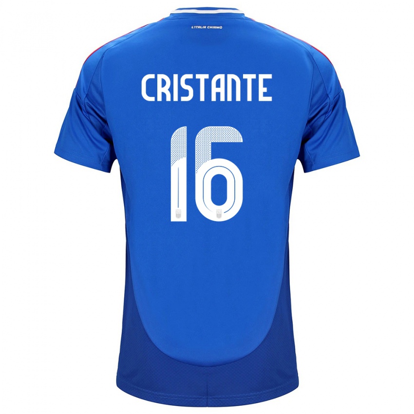 Kinderen Italië Bryan Cristante #16 Blauw Thuisshirt Thuistenue 24-26 T-Shirt