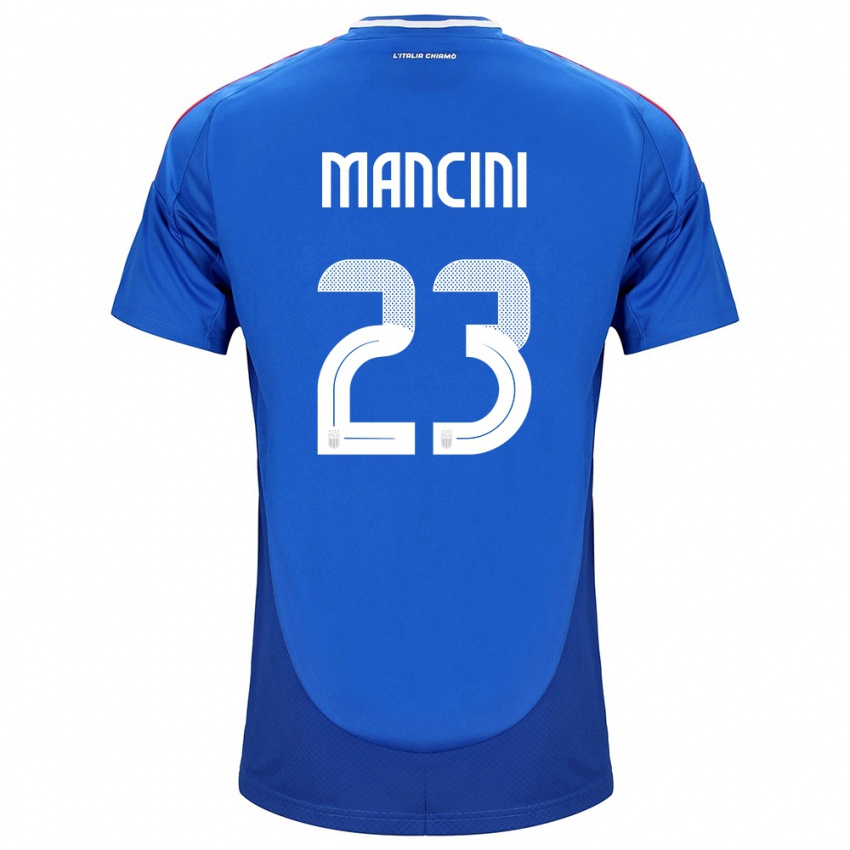 Kinderen Italië Gianluca Mancini #23 Blauw Thuisshirt Thuistenue 24-26 T-Shirt